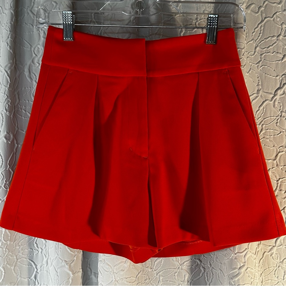 COPY - EXPRESS- Bright Orange High Waist Dress Shorts w/Pockets Size 0